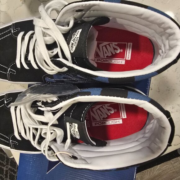 Vans Skate Sk8-Hi Krooked By Natas For Ray Barbee Black Shoe Sneaker Mens 12 US - Picture 8 of 14